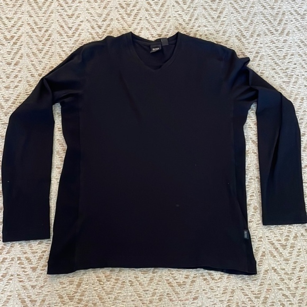 Boss long sleeve top Large black